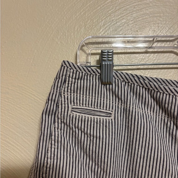 Dockers Women's High Waist Striped Shorts - Black and White - Picture 9 of 11